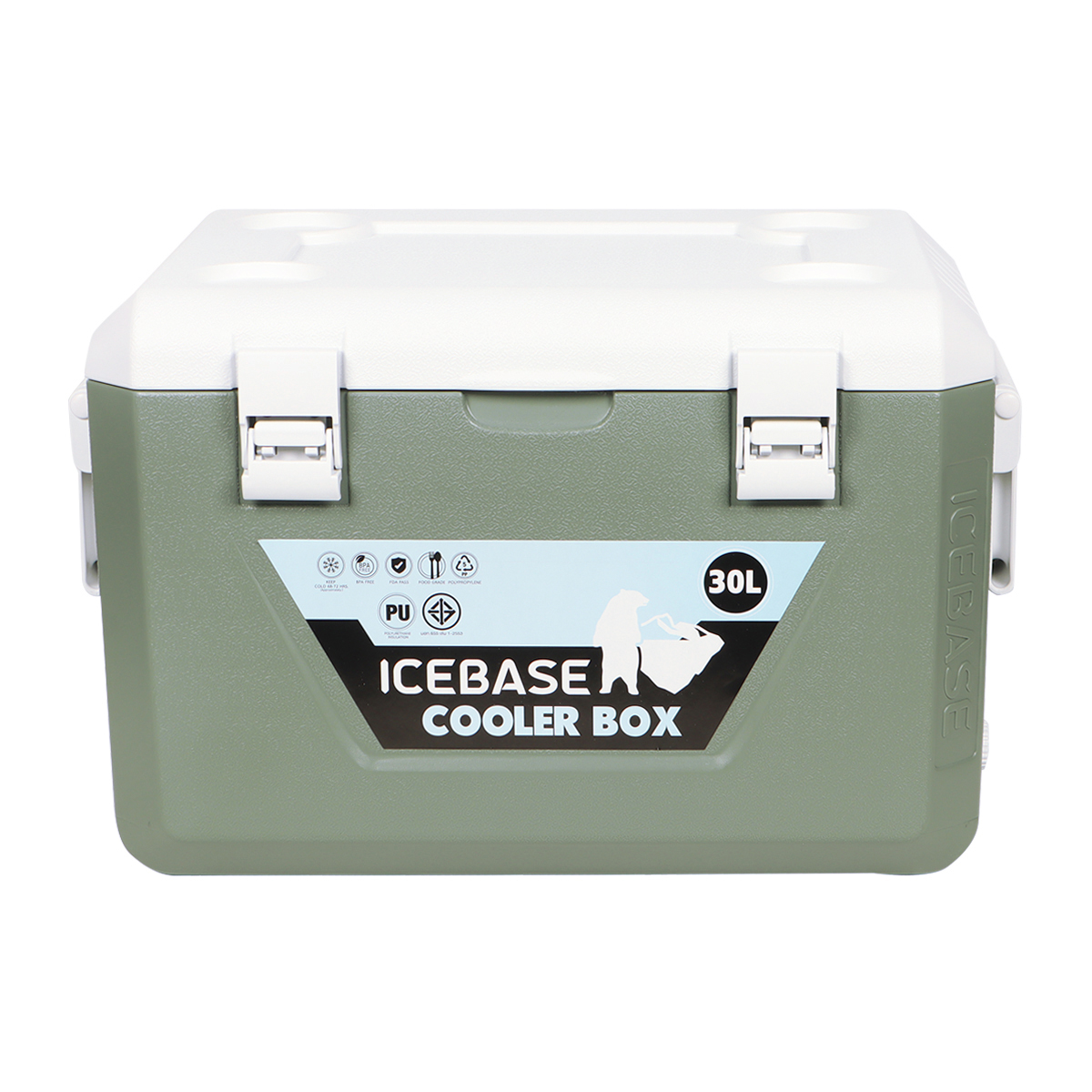 กระติกน้ำแข็งเก็บความเย็น ICEBASE รุ่น CLG-201GN (MERCURY) ขนาด 30 ลิตร สีเขียว_1